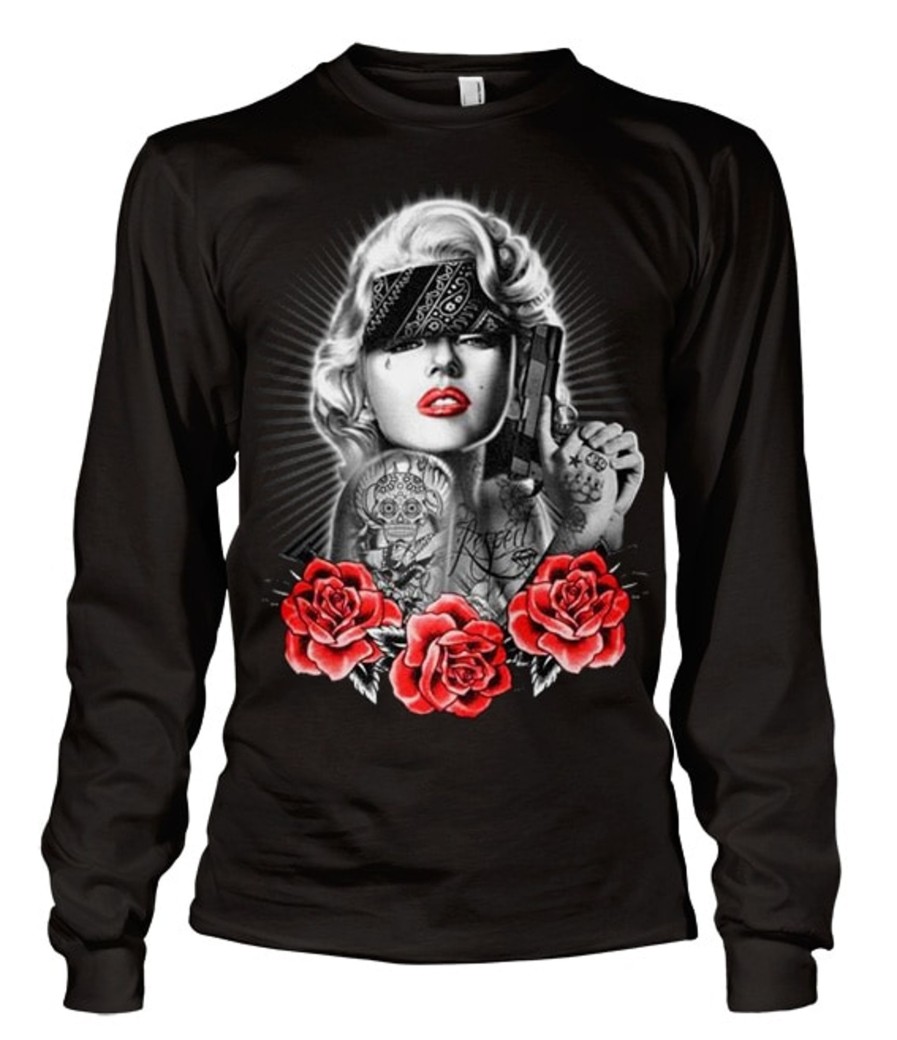 Mann Shirtstore | Monroe Pain Long Sleeve T-Shirt Black