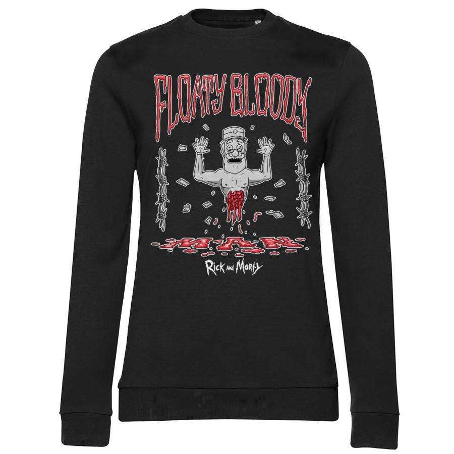 Kvinna Shirtstore | Floaty Bloody Man Girly Sweatshirt Black