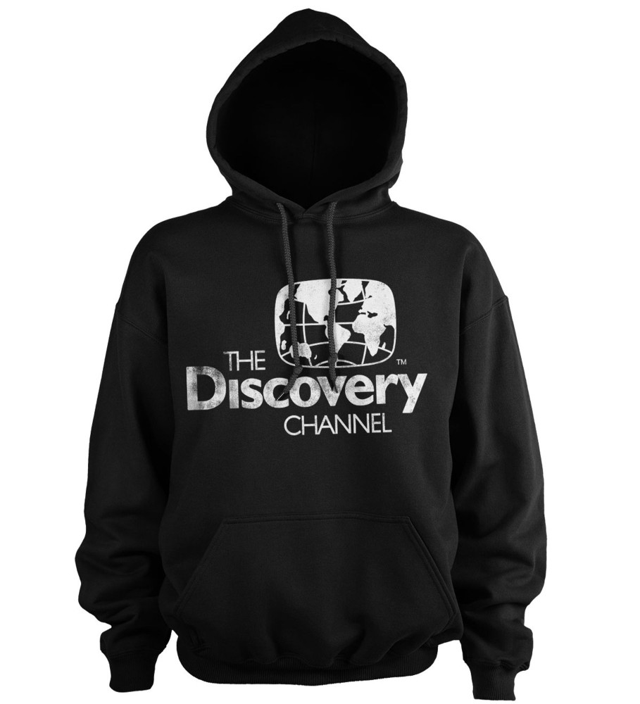 Mann Shirtstore | Discovery Channel Distressed Logo Hoodie