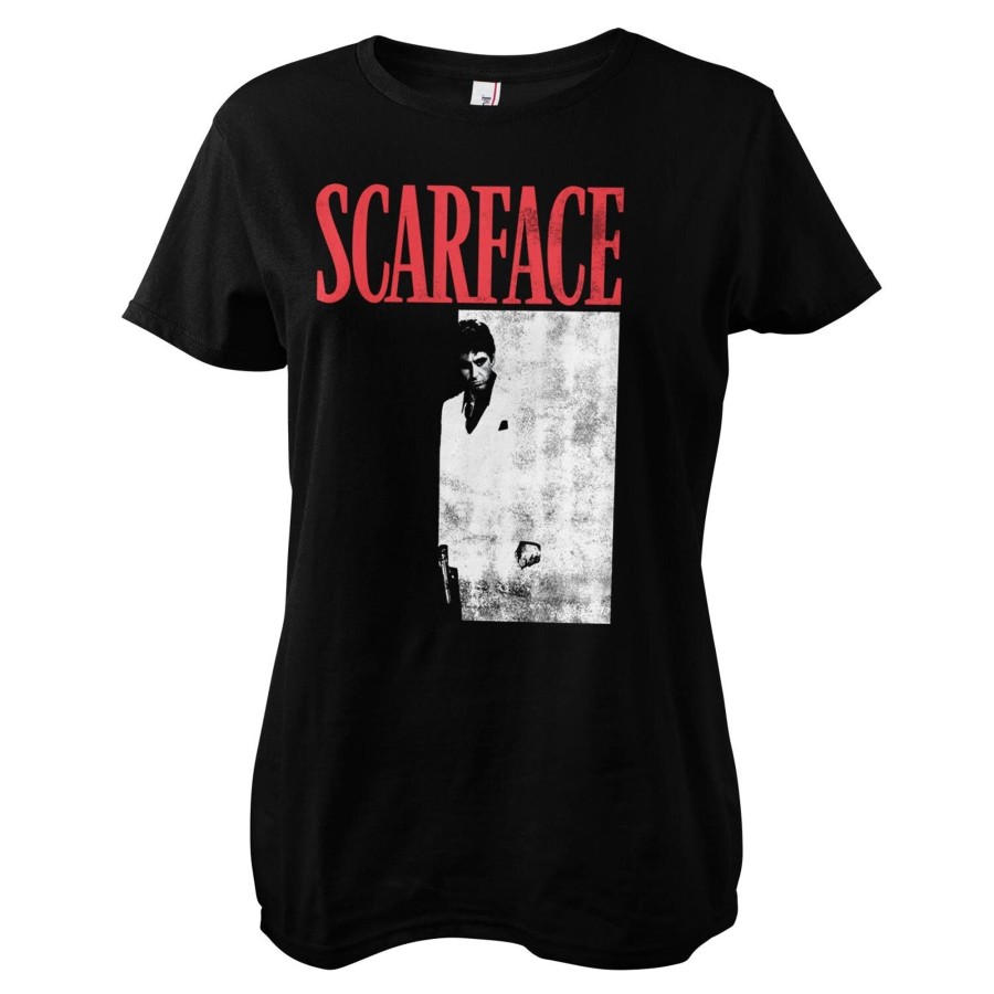 Kvinna Shirtstore | Scarface Poster Girly Tee Black