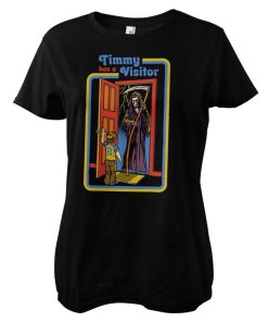 Kvinna Shirtstore | Timmy Has A Visitor Girly Tee Black
