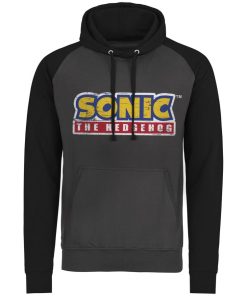 Mann Shirtstore | Sonic The Hedgehog Cracked Logo Baseball Hoodie
