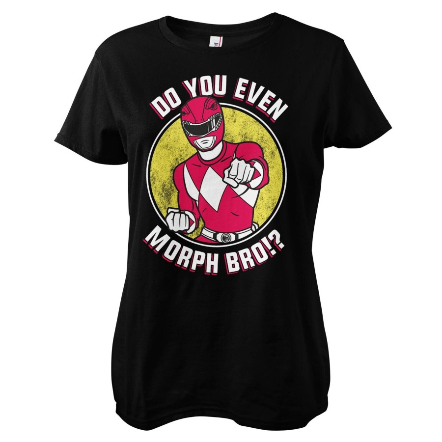 Kvinna Shirtstore | Do You Even Morph Bro Girly Tee Black