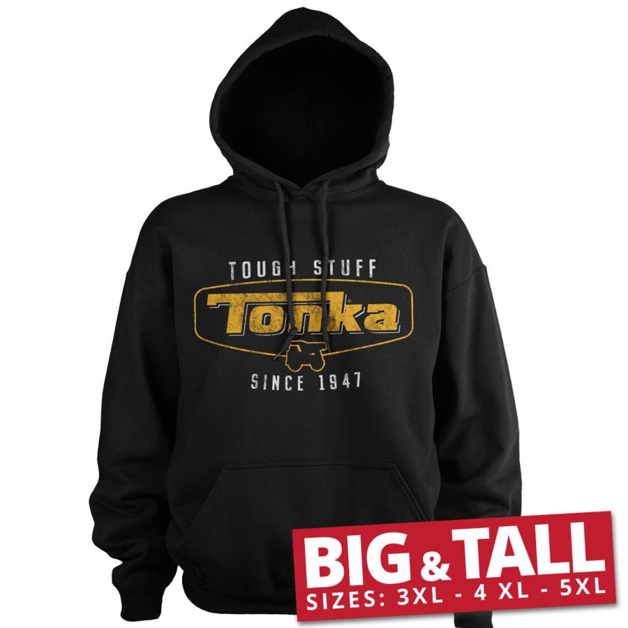 Mann Shirtstore | Tonka Tough Stuff Washed Big & Tall Hoodie Black