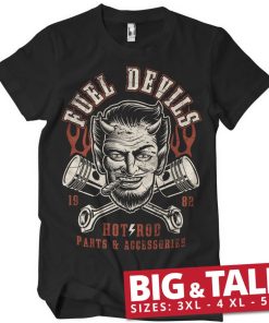 Mann Shirtstore | Fuel Devils Satans Pistons Big & Tall T-Shirt Black