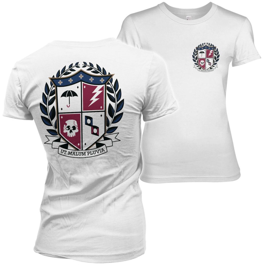 Kvinna Shirtstore | Ut Malum Pluva Shield Girly Tee White