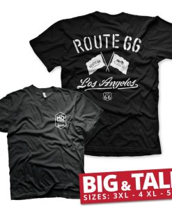 Mann Shirtstore | Route 66 Los Angeles Big & Tall T-Shirt Black