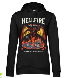 Kvinna Shirtstore | Hellfire Hawkins High Club Girls Hoodie Black