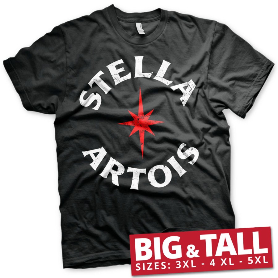 Mann Shirtstore | Stella Artois Wordmark Big & Tall T-Shirt Black