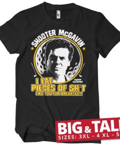 Mann Shirtstore | I Eat Pieces Of Sh'T Like You For Breakfast Big & Tall T-Shirt Black