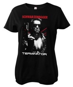 Kvinna Shirtstore | The Terminator Poster Girly Tee Black