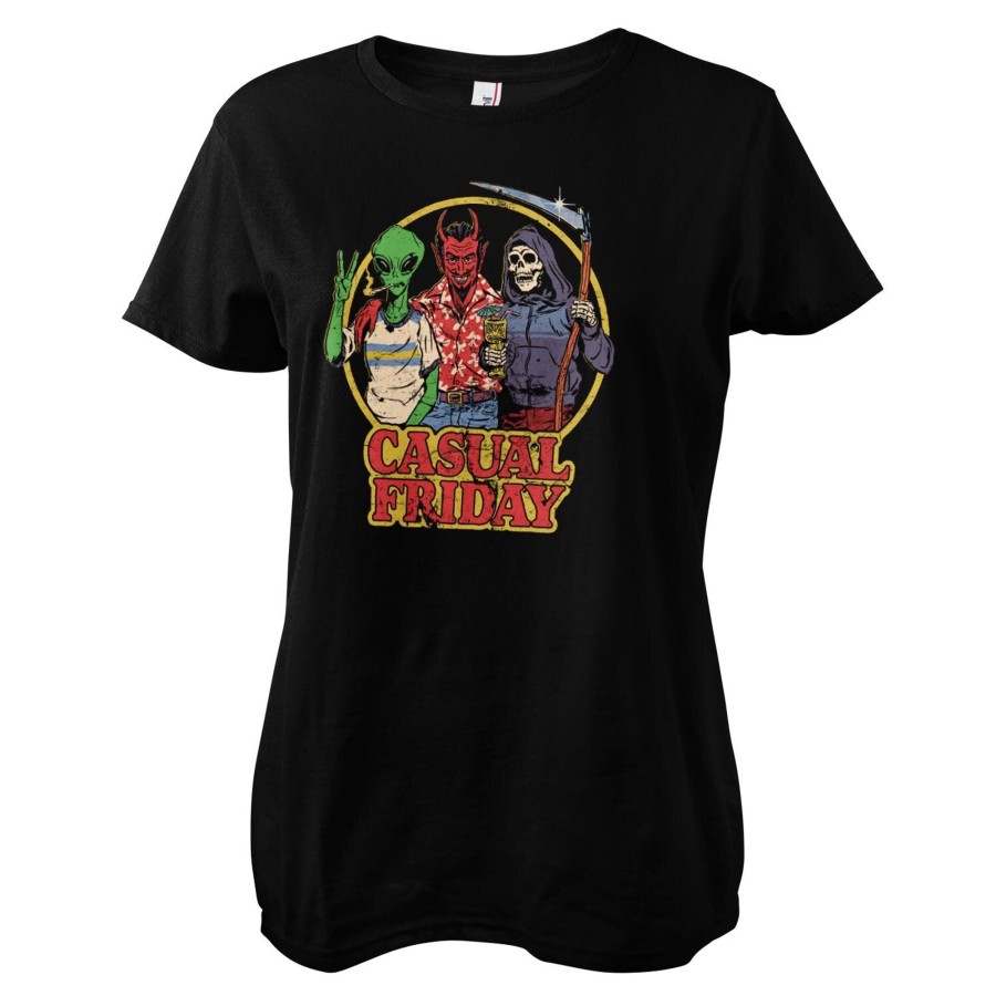 Kvinna Shirtstore | Casual Friday Girly Tee Black