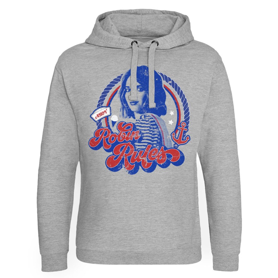 Mann Shirtstore | Robin Rules Epic Hoodie Heathergrey