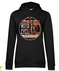 Kvinna Shirtstore | Evel Knievel - American Legend Girls Hoodie Black