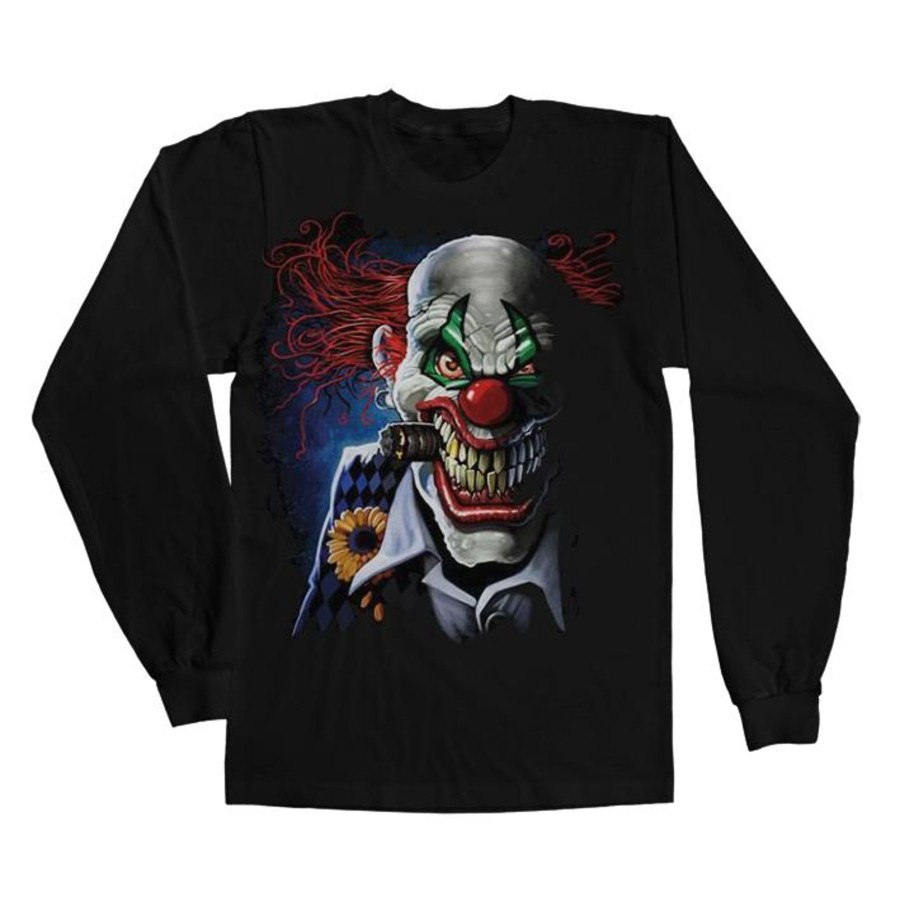 Mann Shirtstore | Joker Clown Long Sleeve Tee Black
