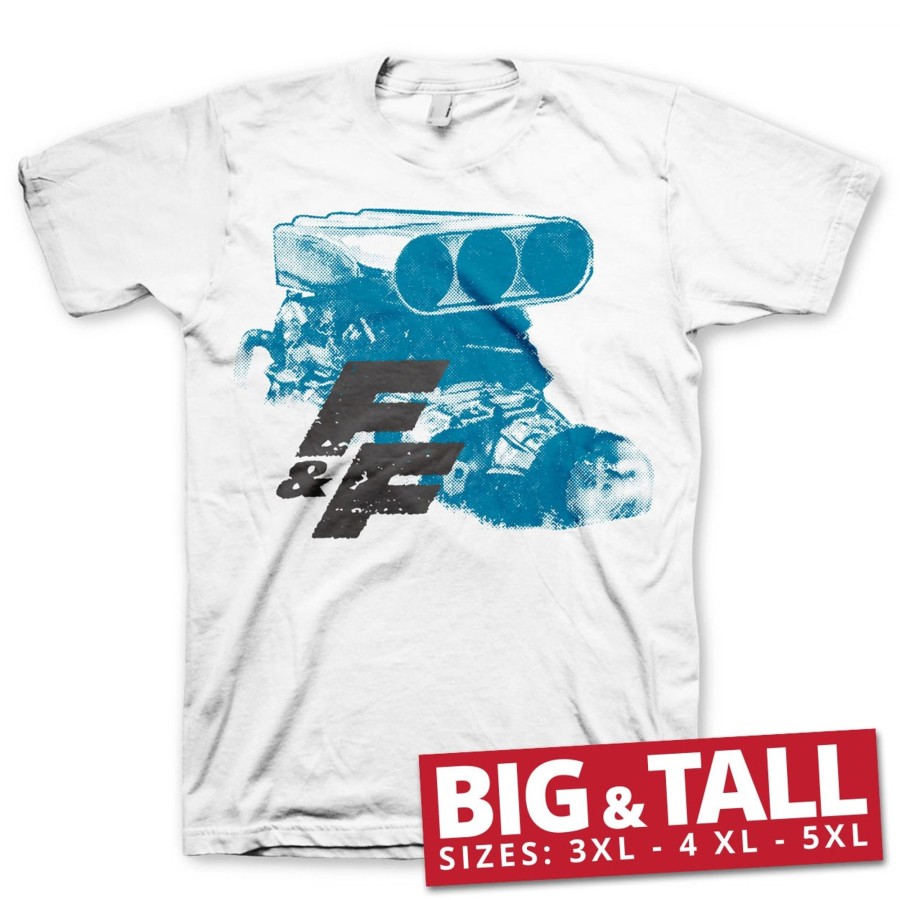Mann Shirtstore | Fast & Furious Engine Big & Tall T-Shirt White