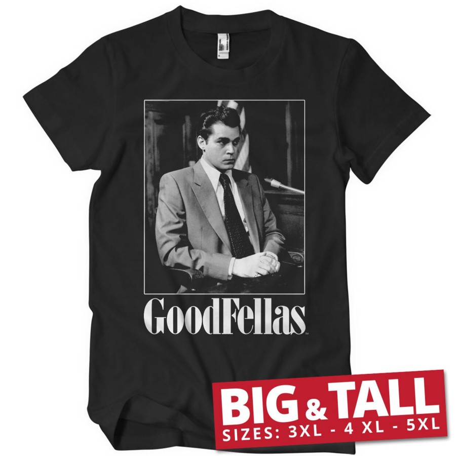 Mann Shirtstore | Goodfellas - Hill In Court Big & Tall T-Shirt Black