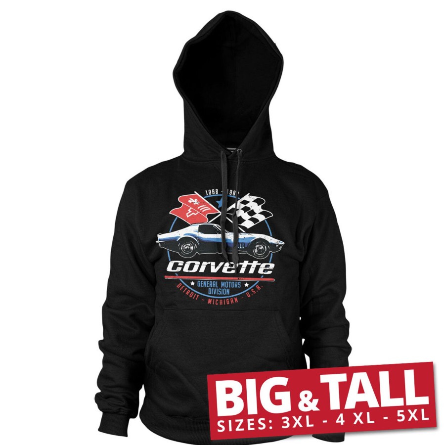 Mann Shirtstore | Corvette C3 Gm Division Big & Tall Hoodie Black