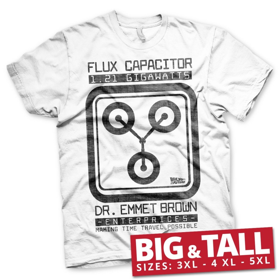 Mann Shirtstore | Flux Capacitor Big & Tall T-Shirt White