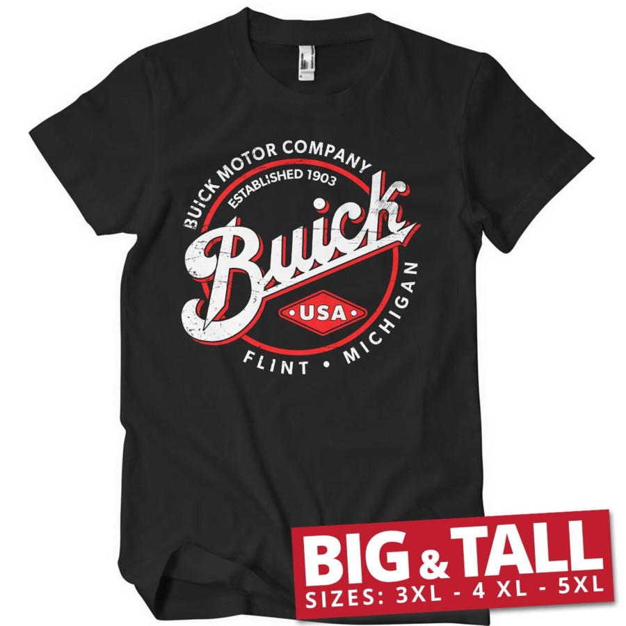 Mann Shirtstore | Buick Motor Company Big & Tall T-Shirt Black